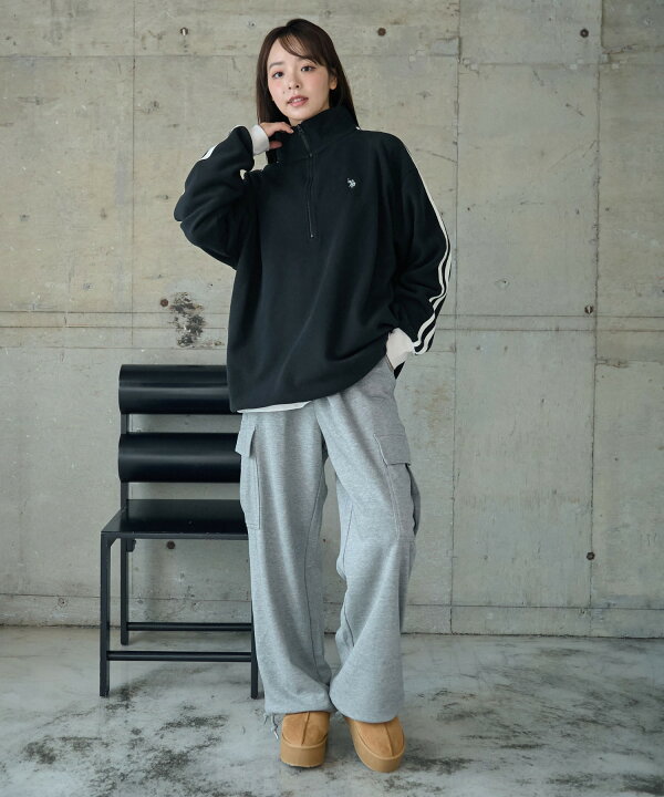 楽天市場】【SALE 5499円→3499円】USPOLOフリースハーフジッププル 