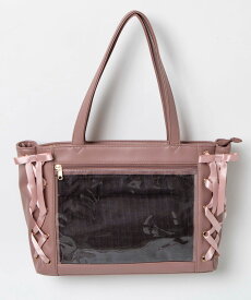 ＼マラソン最大20％クーポン利用で3360円／【マラソン限定SALE 4399円→4199円】楽天1位★レースアップ痛バッグSサイズ 痛バ ミニ レディース 痛バック A4 デコバッグ 推し活 デコバ トートバッグ トート カバン 小さめ 痛トート 人気 プレゼント ギフト WEGO ウィゴー