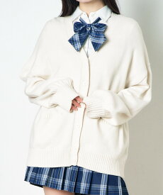 【SALE 3299円→2999円】楽天1位★ WEGO スクールニットカーディガン レディース カーディガン 制服 学生 学生服 高校生 中学生 女子 女子高生 学校 事務 ゆったり Vネック 洗える 黒 ベージュ 春 ウィゴー