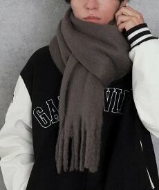 ＼マラソン最大20％クーポン利用で1320円／【SALE 2199円→1649円】25冬新作 ワイドフリンジストール 大判 レディース マフラー ストール ひざ掛け 厚手 無地 柄 チェック フリンジ 大判ストール 秋冬 防寒 プレゼント ギフト 女性 WEGO ウィゴー