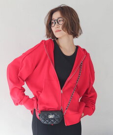 ＼20％OFFクーポン利用で2160円／【SALE 3299円→2699円】コンパクトフィットダブルZIPパーカー レディース メンズ パーカー トップス 長袖 ジップパーカー 羽織り スウェット ゆったり 無地 おしゃれ 秋冬 男女兼用 WEGO ウィゴー