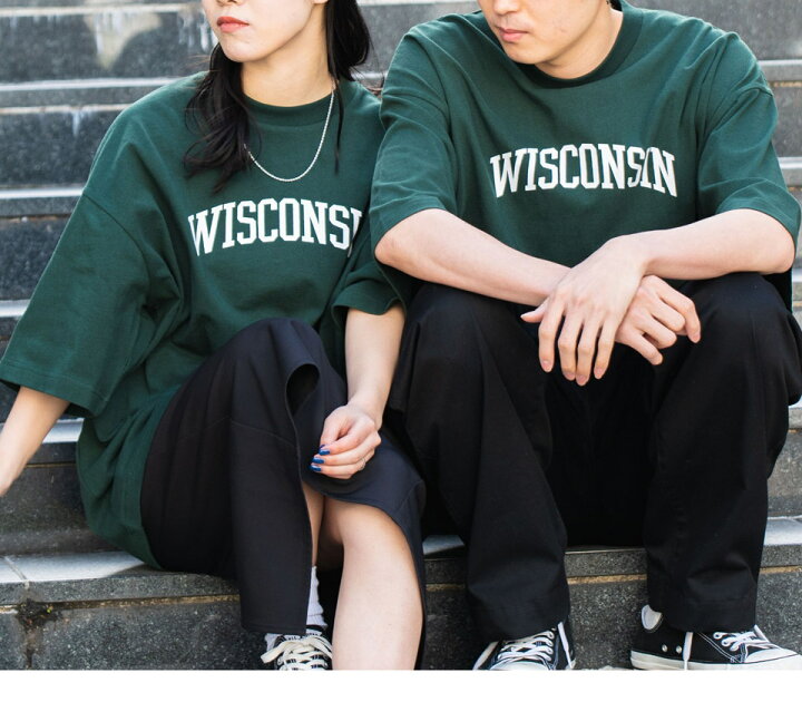 楽天市場 Sale2198円 1299円 ヘビーウエイト ユニバーサルカレッジ Big Tシャツ レディース 半袖 メンズ 男女兼用 大きいサイズ 夏服 大人かわいい カレッジロゴ プリント カジュアル ビッグシルエット トップス カットソー ビッグtシャツ Wego ウィゴー Wego 楽天