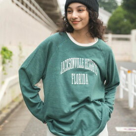 【SALE2199円→1969円】ヴィンテージロゴラグランLT ロンT Tシャツ レディース メンズ トップス カットソー 長袖 ラグランT ロングスリーブ ユニセックス 男女兼用 レディース 夏 秋 秋服 WEGO ウィゴー