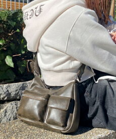 WEGO ポーチ付きランダムポケットデザインショルダー レディース ショルダーバッグ ポーチ付き 収納力抜群 軽量 小さめ 大人 おしゃれ かわいい 韓国 カジュアル 普段使い 斜めがけ 旅行