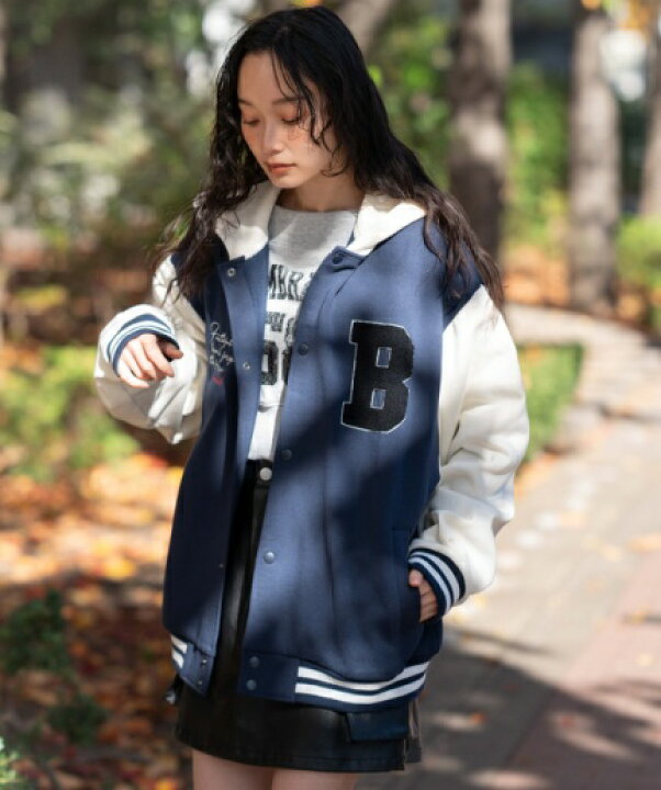 楽天市場】【SALE 4399円→3299円】スウェットフードスタジャン 