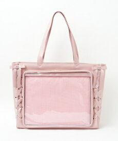 ＼SS限定25％クーポン利用で4950円／レースアップフレーム痛バッグL 痛バ 痛バッグ 軽量 トートバッグ レディースLサイズ A3対応 缶バッジ アクスタ アクリルスタンド 推し活グッズ 推し事 ライブ イベント プレゼント 贈り物 ギフト WEGO ウィゴー