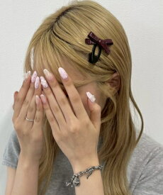 【WEGO】L2Pリボンモチーフパッチンピン