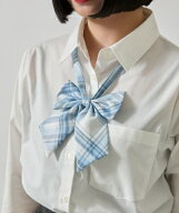 チェックスクールリボン レディース スクール 制服 学生 付け替え リボン ワンタッチ 制服コーデ 中学生 …