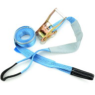 【あす楽対応】ラッシングベルト ワッカ ベルト幅50mm 固定側1m 巻側7m 高品質CE規格製品 ラッシングベル…