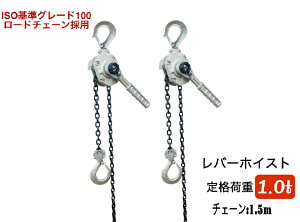2 NEW A~ o[zCXg 1.0t 1.5m O[h100`F[ 1.0ton 1000kg ^yʃo[zCXg `F[zCXg 蓮 ג@ `F[[[ MINI p[zCXg `F[ub