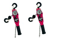 新型ピンク色!【1年保証】2台セットレバーホイスト0.5トン　500kg 0.5ton（Lever Hoist）チェーンホイス…