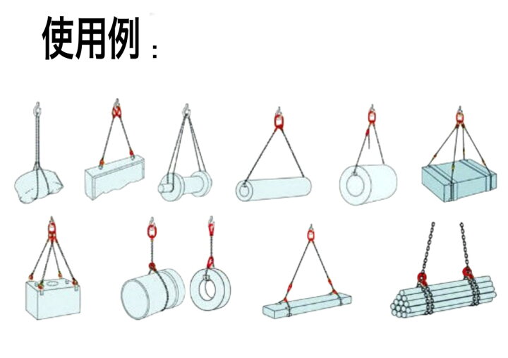 楽天市場】あす楽対応 三方良し 4本吊り チェーンスリング 使用荷重 