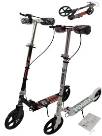 キックスクーター キックボード 折りたたみキックボード 子供用 大人用 ブレーキ付き ハンドルブレーキ 収納簡単 8インチホイール スタンド搭載 ハンドル高さ調節可能 キックスケーター WCPキックボード　ビッグホイール 自転車 20cm ホイール キックスクーター 折りたたみ