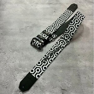 y 50mm Width Soft Leather Guitar Strap / THE SPiKiNG Print Design ziHISASHI Modelj