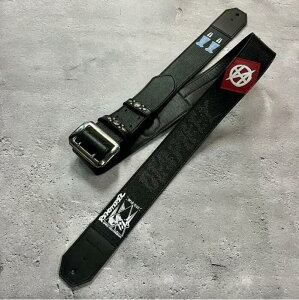 y 50mm Width Soft Leather Guitar Strap / DESPIKEY Print Design ziHISASHI Modelj