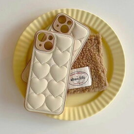 【スーパーSALE半額】iPhone17ケース ハート 可愛い 合皮 PUレーザー アイフォン17ケース iPhone16ケース ステッチ レザー調 ベージュ 柔らかい スマホケース アイフォンケース iPhone17 iPhone16 iPhone15 iPhone14 iPhone13 iPhone12 Pro Max ケース 韓国 おしゃれ