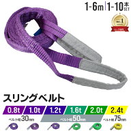 ＼楽天1位／【サイズ選択】スリングベルト 長さ 1〜6m 耐荷重 0.8〜2.4t 運搬ベルト 吊りベルト ベルトス…