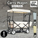 【お盆限定クーポン配布中】キャリーカート 屋根付き アウトドア キャリーワゴン 屋根付き 折りたたみ ワゴン ペットカート 折りたたみキャリーカート ブレーキ付 軽量 台車 耐荷重100kg キャンプ アウトドア スポーツ 荷物運び コンパクト 買い物 キャンプ用品