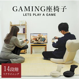 ゲーミングチェア 座椅子 ゲーム チェア 低反発 リクライニング 14段ギア 読書 ストレッチ おしゃれ コンパクト 座いす 1人掛け 肘置き 姿勢矯正 ゲーミング