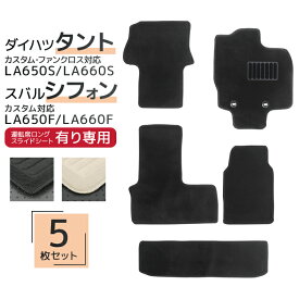 【4/25 P10倍】フロアマット 車 ダイハツ タント タントカスタム TANTO LA650S LA660S フロアマット 5点 フルセット トランクマット 自動車マット フロアーマット 車のマット カーマット 送料無料