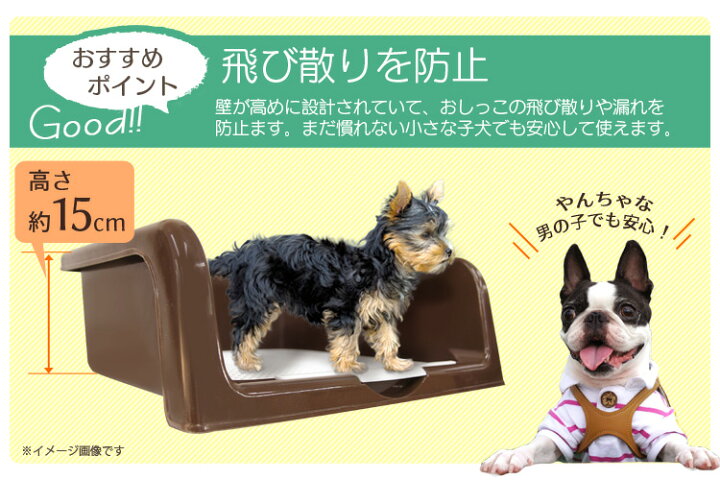 楽天市場 犬 トイレ 小型犬 飛び散り 防止 メッシュ しつけ用 いたずら防止 ステップ壁付きトイレ トイレトレー 犬用トイレ トレーニング トイレ容器 トイレ本体 トレーニング犬トイレ トレー 犬 ドッグ ペット用品 トイレ用品 オス メス Weimall楽天市場店