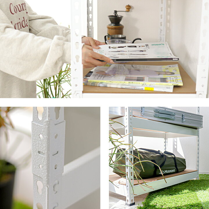 楽天市場】スチールラック 幅80cm 2Way 組み換え自由 最大 5段 高さ  