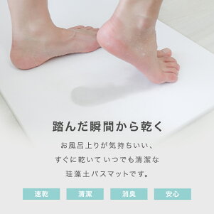 送料無料【着後レビューでクーポン】【2017春新商品】珪藻土バスマット60cm珪藻土バスマットLサイズ珪藻土マットお風呂マット足ふきマット足拭きマットお風呂足ふきマット吸水速乾バス用品