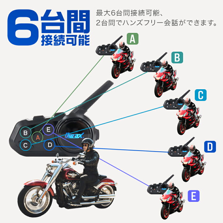 楽天市場】【5%OFFクーポン配布中】インカム バイク インカム 1台 2台 