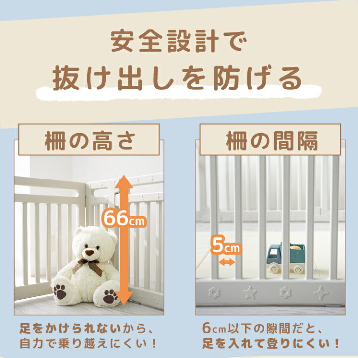 楽天市場】ベビーサークル 折りたたみ 扉付き ベビーガード 軽量 工具 