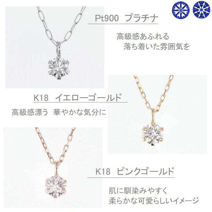 楽天市場】ダイヤモンド ネックレス 一粒 K10 ダイヤネックレス 0.07 