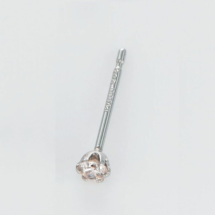 楽天市場】ダイヤモンド ピアス 片耳用 一粒 プラチナ 0.05カラット 