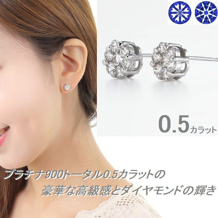 楽天市場】ダイヤモンド ピアス ハート＆キューピッドダイヤモンド鑑別 