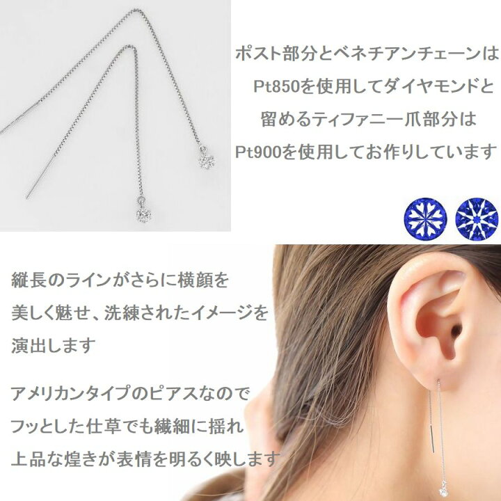 楽天市場】ダイヤモンド ピアス 一粒 ハート＆キューピッド 