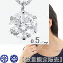 ダイヤモンドネックレス H＆C鑑別カード付 一粒 プラチナ 0.50ctup Hカラー SIクラス ハート＆キューピッドダイヤモンド 専用スコープ付 ダイヤネックレス ティファニー爪 一粒ダイヤ 45cmチェーン 40代 50代 ギフト 誕生日 プレゼント おすすめ 13時までのご注文は即日発送