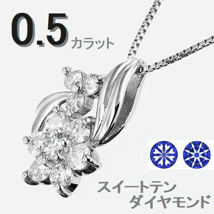 楽天市場】ダイヤモンド ネックレス ハート＆キューピッドダイヤモンド  