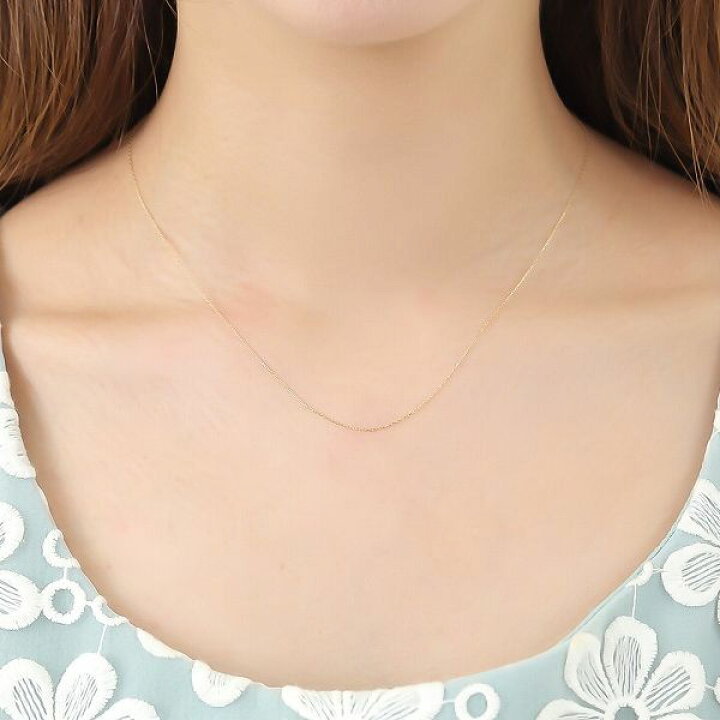 楽天市場】K10 ネックレス チェーン あずきチェーン ネックレス 