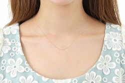 K10WGYGPG角アズキチェーンネックレス【送料無料】10金レディースシンプル1粒ダイヤ記念ジュエリーアクセサリーお祝いギフト誕生日プレゼント女性贈り物ダイアモンド首飾りセール