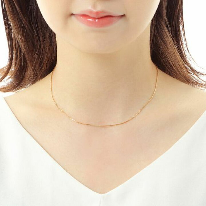 楽天市場】ベネチアンチェーン K18 0.8mm 1.0mm 45cm スライド 