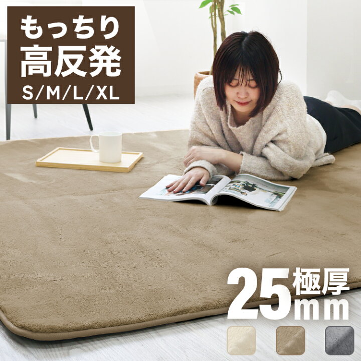 楽天市場】【クーポンで最大10%OFF】2026モデル 高反発 ラグ 厚手 極厚 
