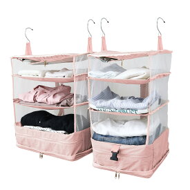 【レビュー特典付き】圧縮 トラベルポーチ 吊り下げ おしゃれ トラベル ポーチ バッグ 着替え 衣類ラック 収納 かわいい 大きい 旅行 出張 トラベルバッグ インナーバッグ 整理 圧縮バッグ 圧縮袋 仕分け トラベルグッズ キャリーバッグ 整理 2泊 3泊 防災