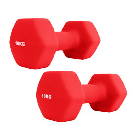 【本日限定クーポンで10%OFF】ダンベル 10kg 2個セット カラーダンベル 鉄アレイ ダンベル コンパクト おしゃれ かわいい 鉄アレイ カラフルダンベル エクササイズ フィットネス シェイプアップ ダイエット スポーツ 筋トレ 筋力アップ 送料無料