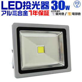 【猛暑セール開催中】1年保証 LED 投光器 30W 300W相当 LED投光器 昼光色 電球色 IP65 広角120度 ledライト LED投光機 看板灯 集魚灯 作業灯 舞台照明 屋内 屋外 照明 ポータブル投光器 ACコード付 送料無料