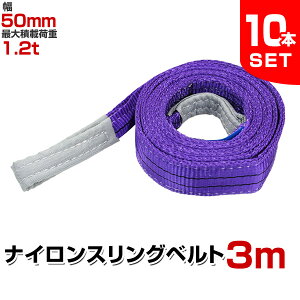 �y�y������N�[�|���ōő�10%OFF�z�y10�{�Z�b�g�z�X�����O�x���g 3m ��50mm �g�p�׏d1200kg �ʊ|�� �i�C�����X�����O 1.2t ���i�� �x���g�X�����O �i�C�����X�����O�x���g �@�ۃx���g �݃x���g ��