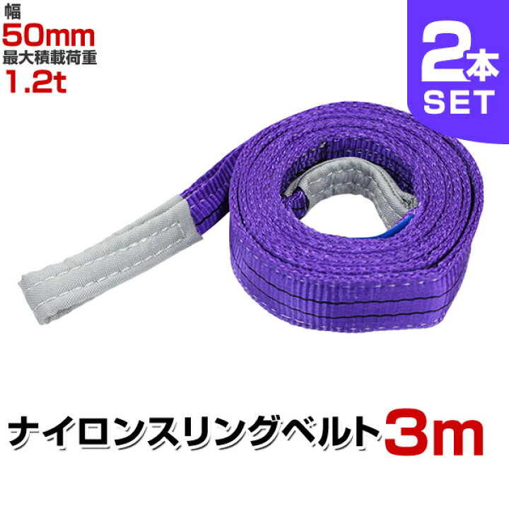 楽天市場】【クーポンで最大10%OFF】【2本セット】スリングベルト 3m 