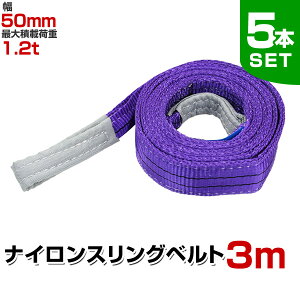�y�y������N�[�|���ōő�10%OFF�z�y5�{�Z�b�g�z�X�����O�x���g 3m ��50mm �g�p�׏d1200kg �ʊ|�� �i�C�����X�����O 1.2t ���i�� �x���g�X�����O �i�C�����X�����O�x���g �@�ۃx���g �݃x���g ��