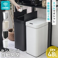 【最大1000円OFFクーポン】ゴミ箱 自動開閉 45L スリム ステンレス 袋対応 おしゃれ ふた付き リビング …