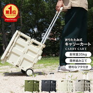 【クーポンで最大11%OFF】キャリーカート 折りたたみ 軽量 台車 フタ付 耐荷重35kg コンパクト 2輪キャス…