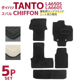 【5/25限定10%OFFクーポン】ダイハツ タント タントカスタム TANTO LA650S LA660S フロアマット 5点 フルセット トランクマット 自動車マット フロアーマット 車のマット カーマット 送料無料