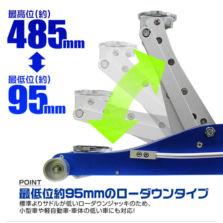 楽天市場】【本日限定10%OFFクーポン】ガレージジャッキ 低床 フロア 