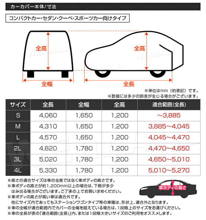 楽天市場 送料無料 カーカバー ボディーカバー ボディカバー 車体カバー Sサイズ 4層構造 キズがつかない裏生地 黄砂 Pm2 5 花粉 車 カバー 自動車カバー 強風防止ワンタッチベルト付き 送料無料 Garage Collection